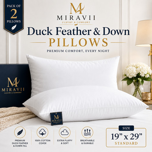 Duck feather down pillows - duck,