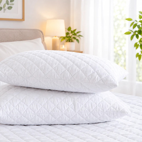 Feather down pillows 2 pack - down,
