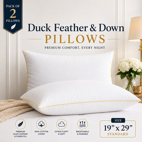 Pillows duck feathers - feathers, &