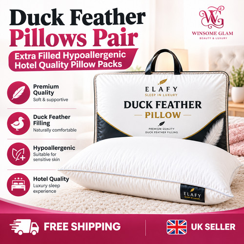 Duck feather pillow single - feather,