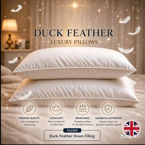 Duck feather down pillows - feather, 2