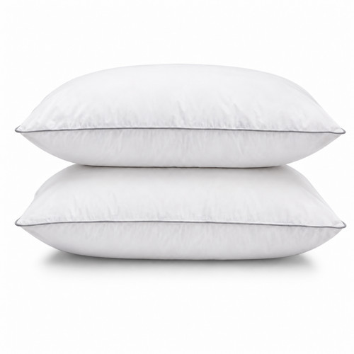 Duck feather pillows pair - duck,