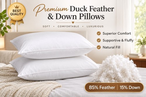 Duck feather down pillows - duck, &