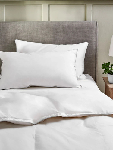 Duck feather pillows pair - pillows,