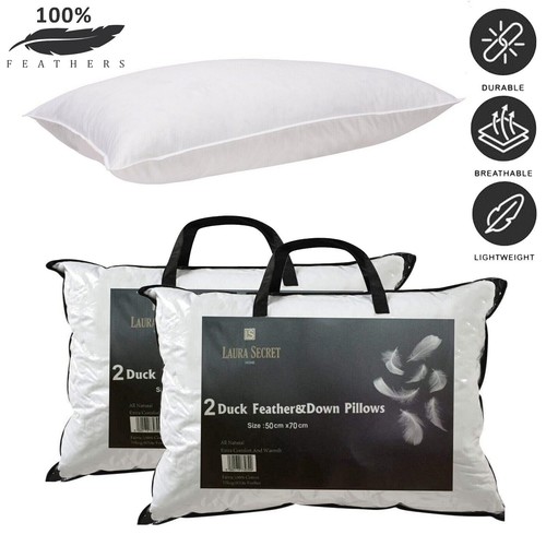 Duck feather pillows extra - feather,