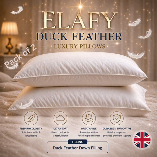 Duck feather down pillows - feather,