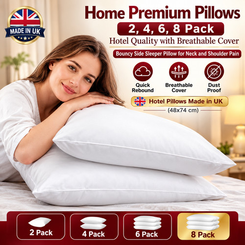 Duck feather pillows pair - pillows,