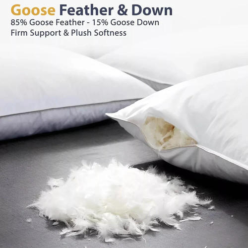 Goose down feather pillows - feather,