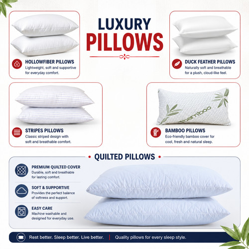 Hollowfibre pillow duck - hollowfibre, pillow/duck