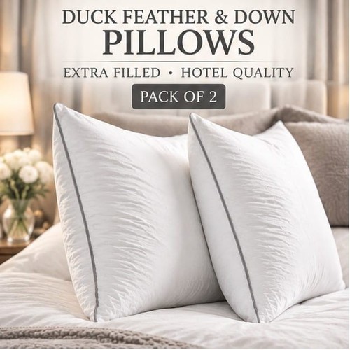 Duck feather down pillows - feather,