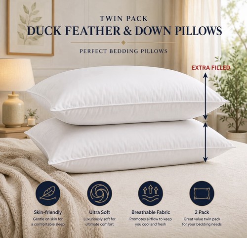 Duck feather down - &, pillows