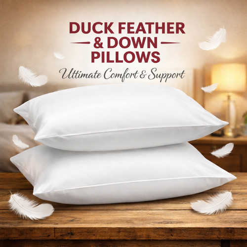 Duck feather down pillows - duck,