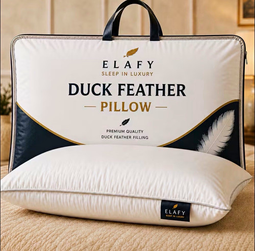 Elafy duck feather bed pillows - feather,